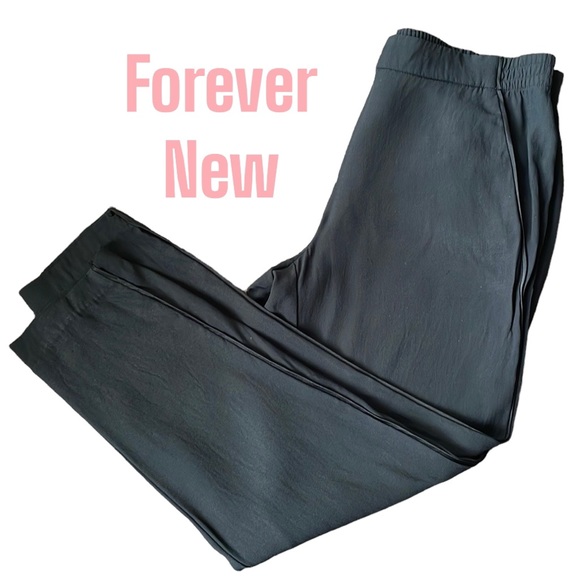 Forever New Pants - FOREVER NEW Sz10 black slacks with elastic waistband